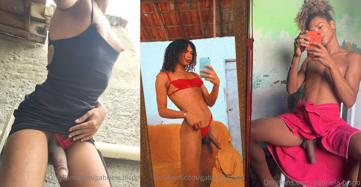 Gabriela Bispo – Slim Brazilian Transgirl with Big Uncut Cock OnlyFans Rip